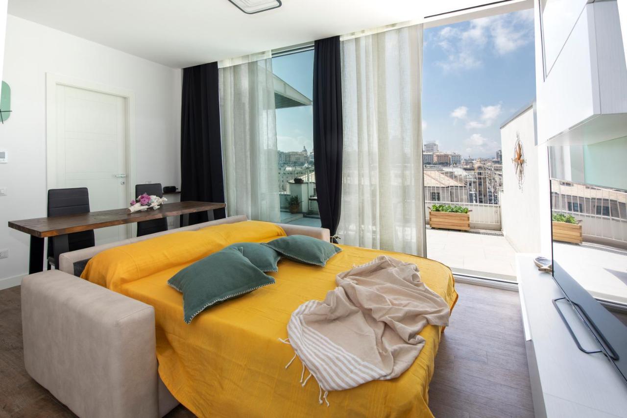 Apartamento Attico Luxury Con Parcheggio E Terrazza Vista Mozzafiato Génova Exterior foto
