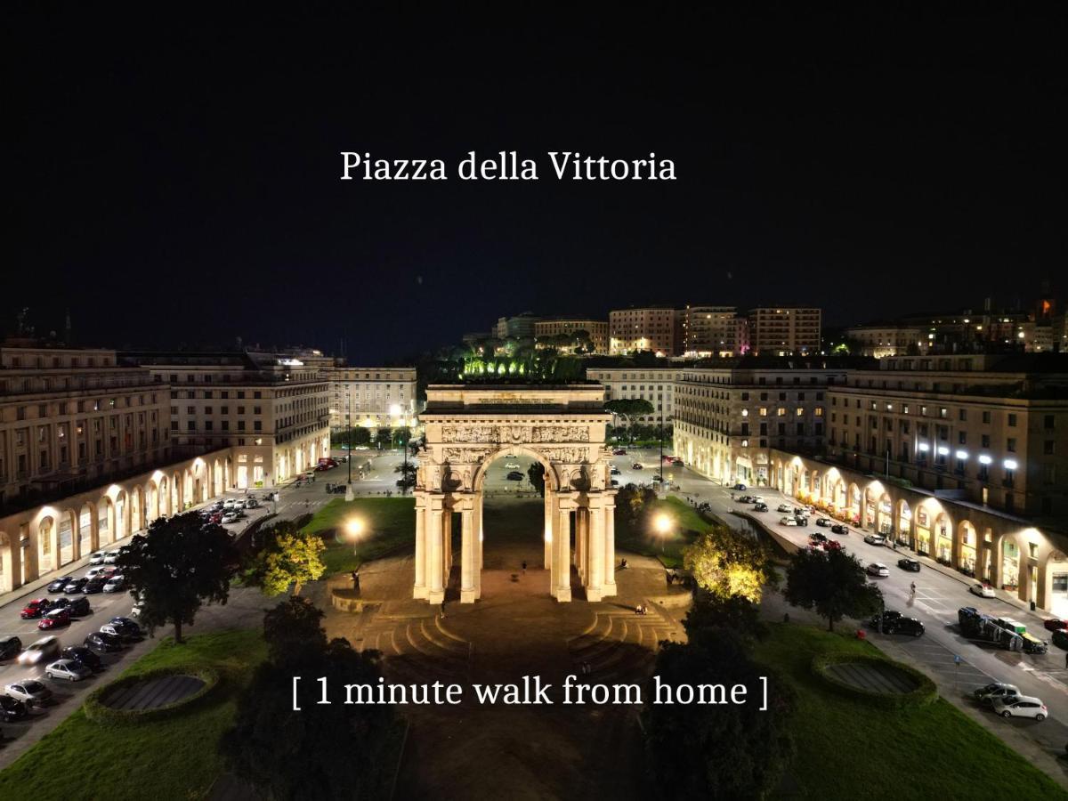 Apartamento Attico Luxury Con Parcheggio E Terrazza Vista Mozzafiato Génova Exterior foto