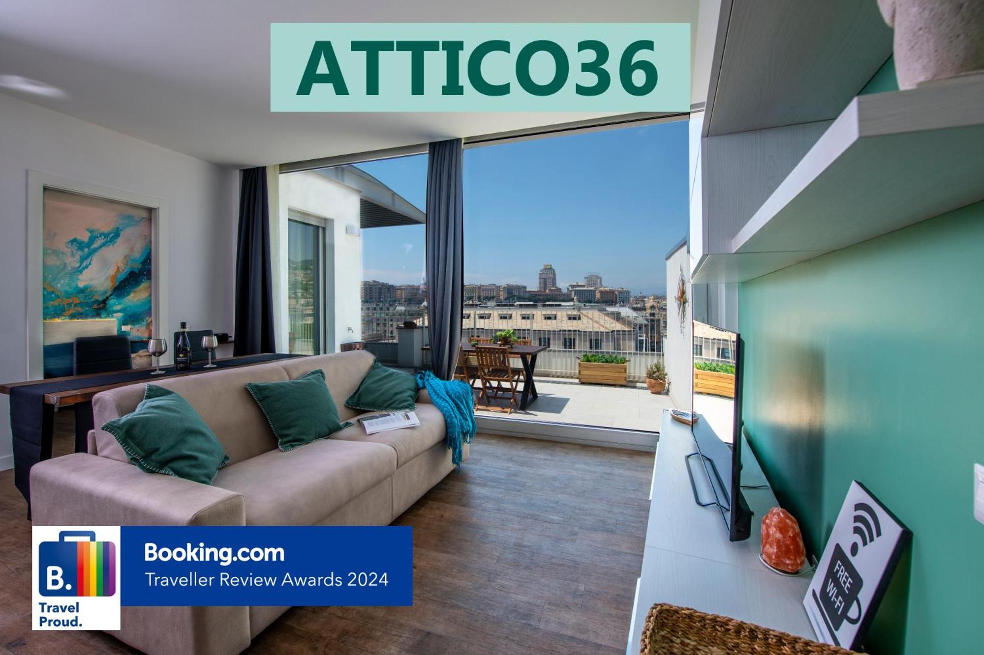 Apartamento Attico Luxury Con Parcheggio E Terrazza Vista Mozzafiato Génova Exterior foto